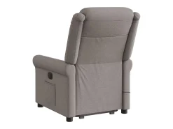 Poltrona elevatória de massagens tecido cinzento-acastanhado SHL972753^ Poltrona