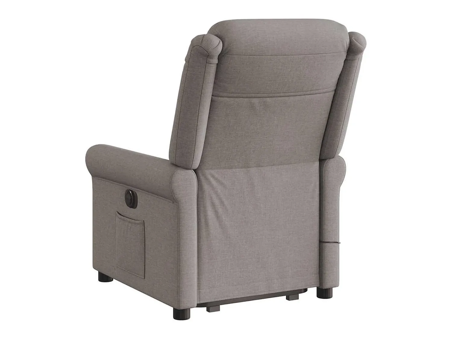 Poltrona elevatória de massagens tecido cinzento-acastanhado SHL972753^ Poltrona