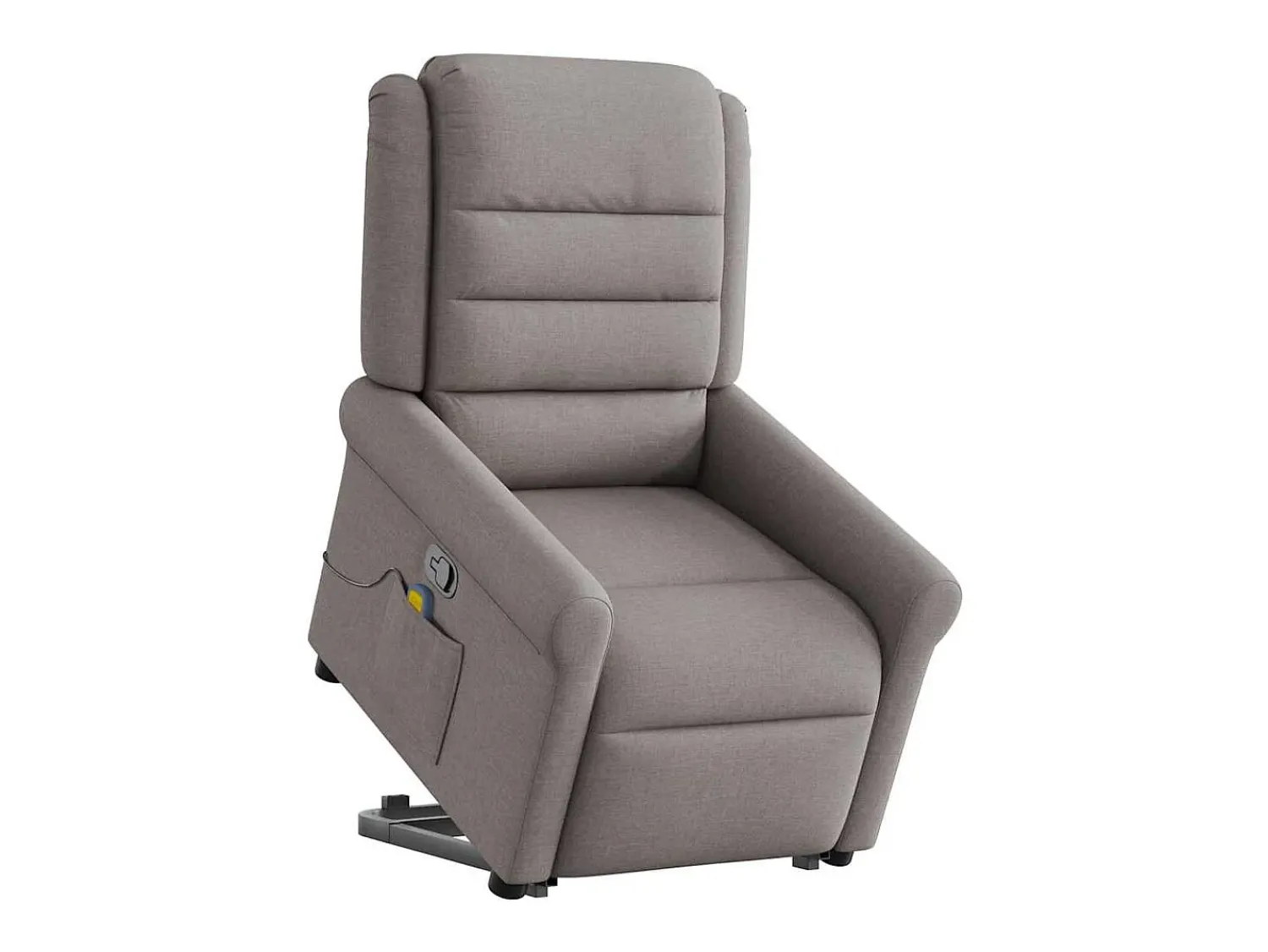 Poltrona elevatória de massagens tecido cinzento-acastanhado SHL972753^ Poltrona
