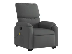 Discount Poltrona elevatória de massagens tecido cinzento-escuro SHL624456 Cinza antracite