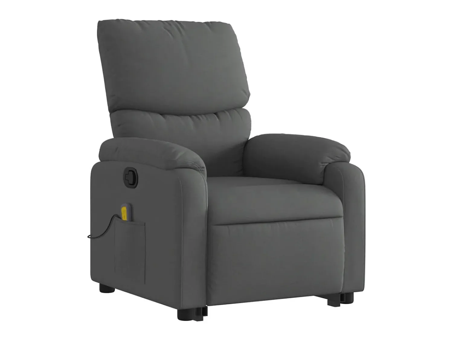 Discount Poltrona elevatória de massagens tecido cinzento-escuro SHL624456 Cinza antracite