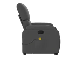 Discount Poltrona elevatória de massagens tecido cinzento-escuro SHL624456 Cinza antracite