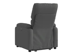 Discount Poltrona elevatória de massagens tecido cinzento-escuro SHL624456 Cinza antracite