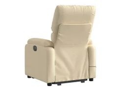Poltrona elevatória de massagens tecido cor SHL864797 Creme