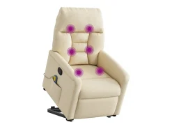 Poltrona| Poltrona elevatória de massagens tecido cor SHL89364 Creme