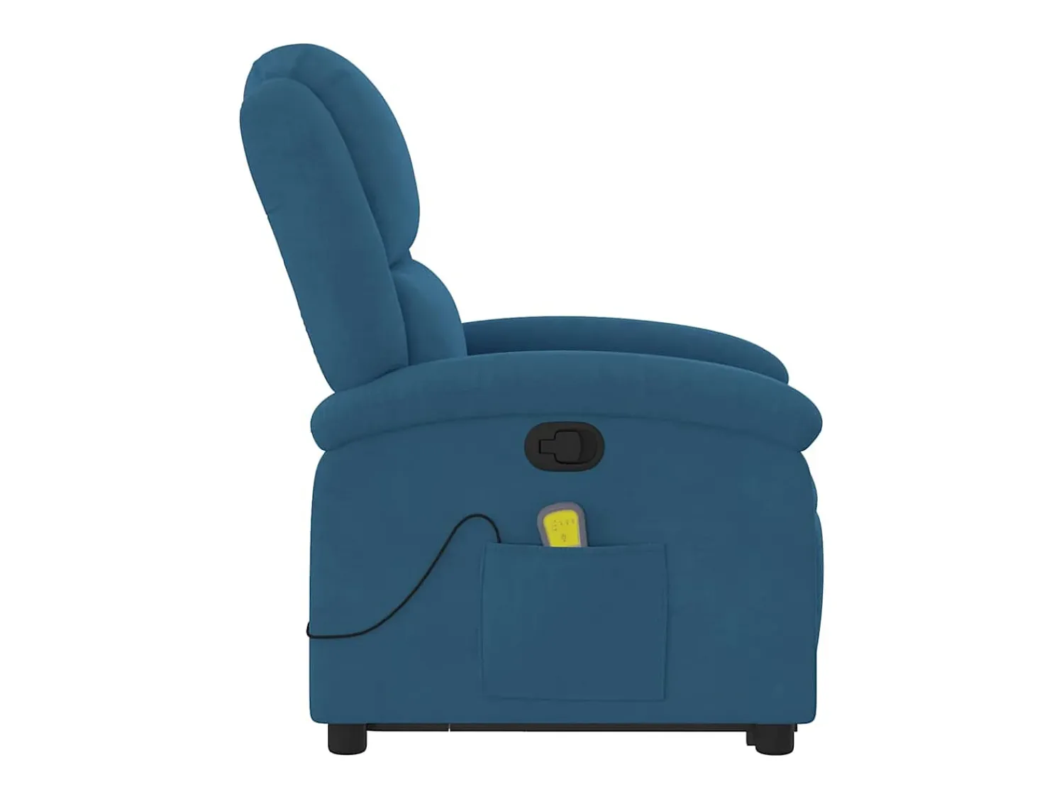 Online Poltrona elevatória de massagens veludo SHL760115 Azul