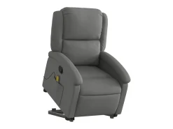 New Poltrona elevatória de massagens tecido cinzento-escuro SHL770832 Cinza antracite