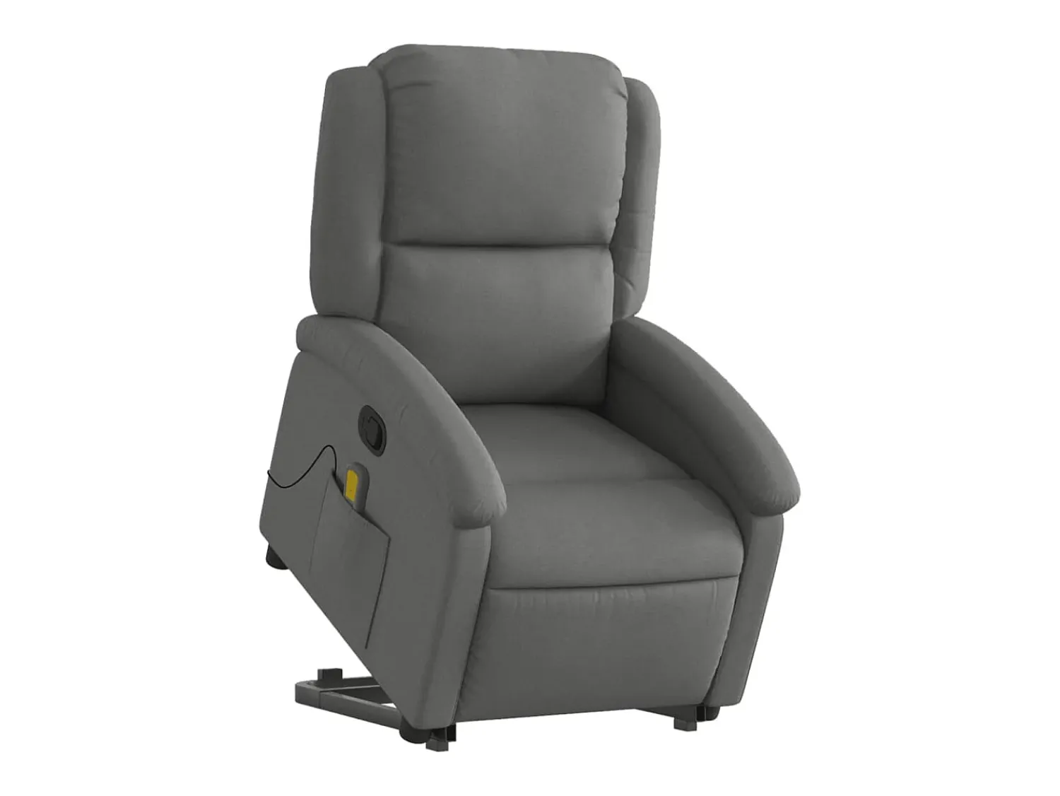 New Poltrona elevatória de massagens tecido cinzento-escuro SHL770832 Cinza antracite