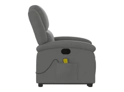 New Poltrona elevatória de massagens tecido cinzento-escuro SHL770832 Cinza antracite