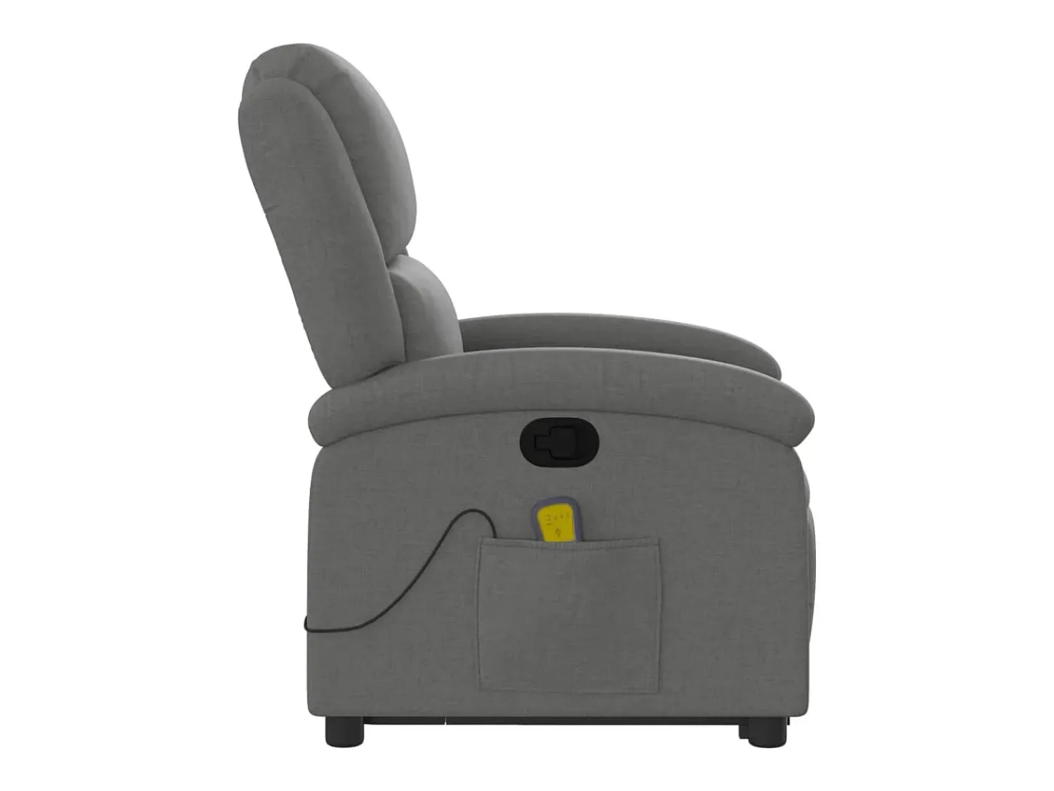 New Poltrona elevatória de massagens tecido cinzento-escuro SHL770832 Cinza antracite