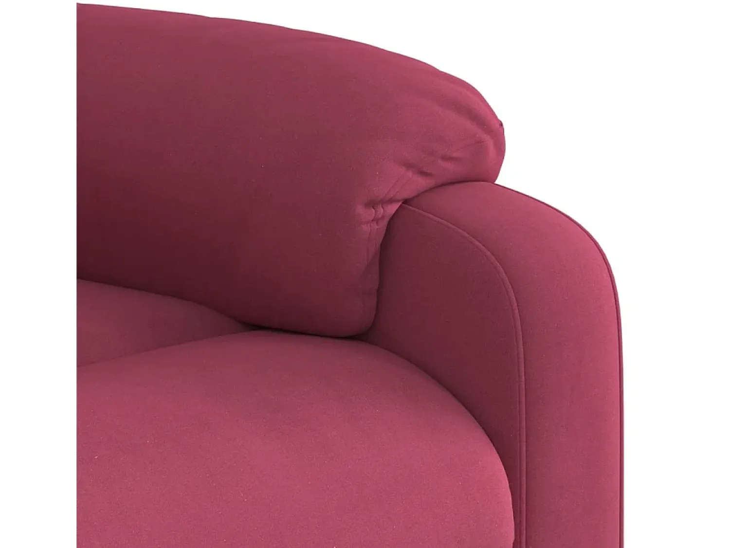 Poltrona| Poltrona elevatória de massagens veludo tinto SHL212627 Vermelho