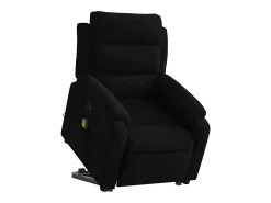 Poltrona* Poltrona elevatória de massagens veludo SHL930886 Preto