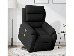 Poltrona* Poltrona elevatória de massagens veludo SHL930886 Preto