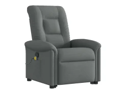 Poltrona elevatória de massagens tecido cinzento-escuro SHL251803^ Poltrona