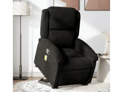 Poltrona elevatória de massagens veludo SHL660861^ Poltrona