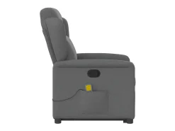 New Poltrona elevatória de massagens tecido cinzento-escuro SHL403692 Cinza antracite
