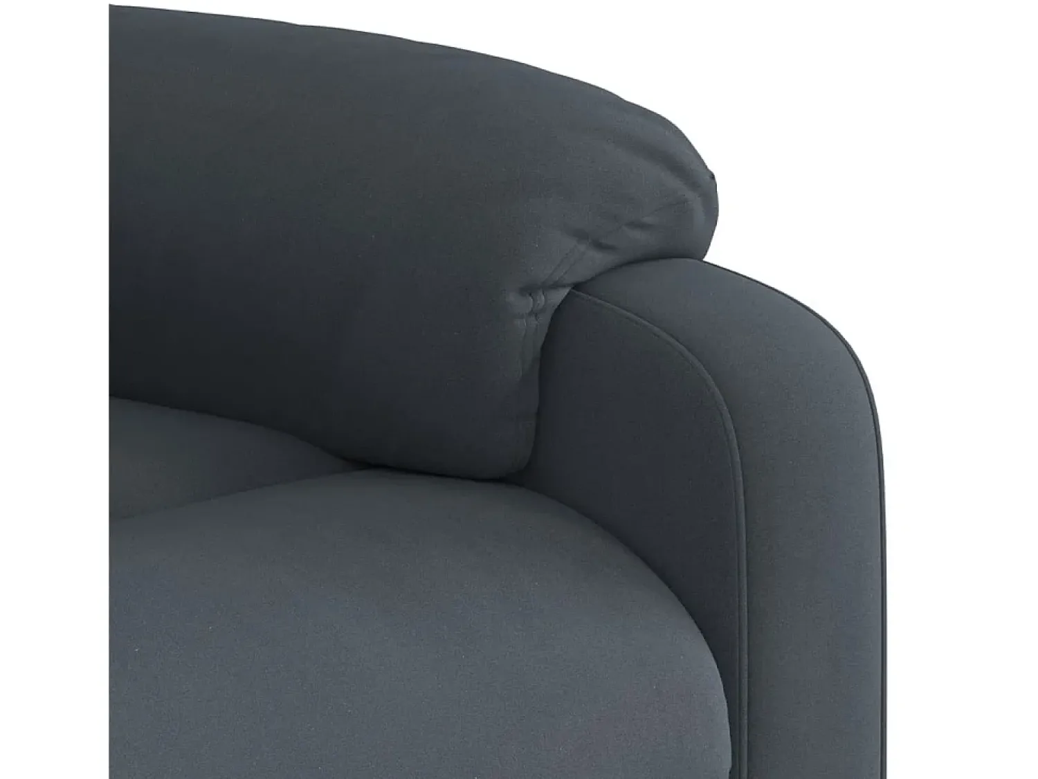 New Poltrona elevatória de massagens veludo cinza-escuro SHL748034 Cinza antracite