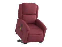 Poltrona| Poltrona elevatória de massagens elétrica tecido tinto SHL76060 Vermelho