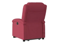 Poltrona| Poltrona elevatória de massagens elétrica tecido tinto SHL76060 Vermelho