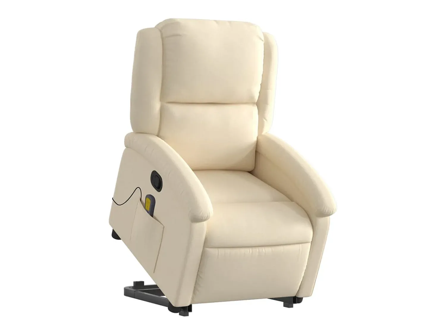 New Poltrona elevatória de massagens tecido cor SHL783044 Creme