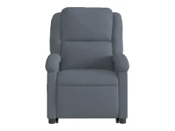 Poltrona* Poltrona elevatória de massagens veludo cinza-escuro SHL654231 Cinza antracite