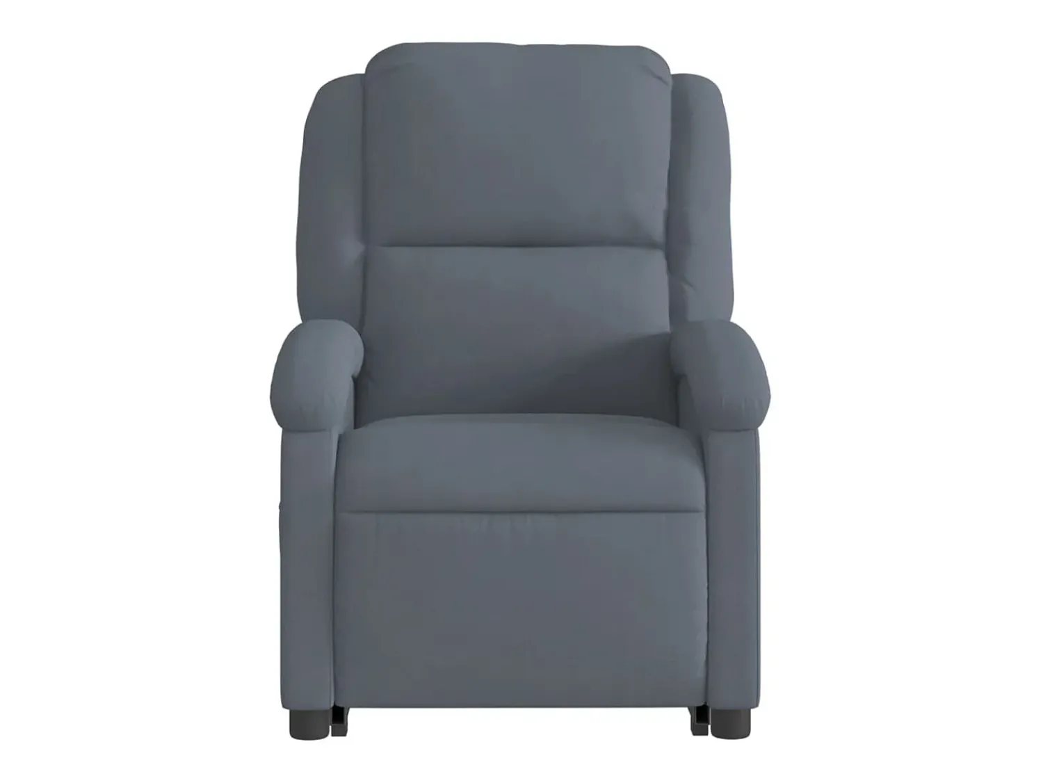 Poltrona* Poltrona elevatória de massagens veludo cinza-escuro SHL654231 Cinza antracite