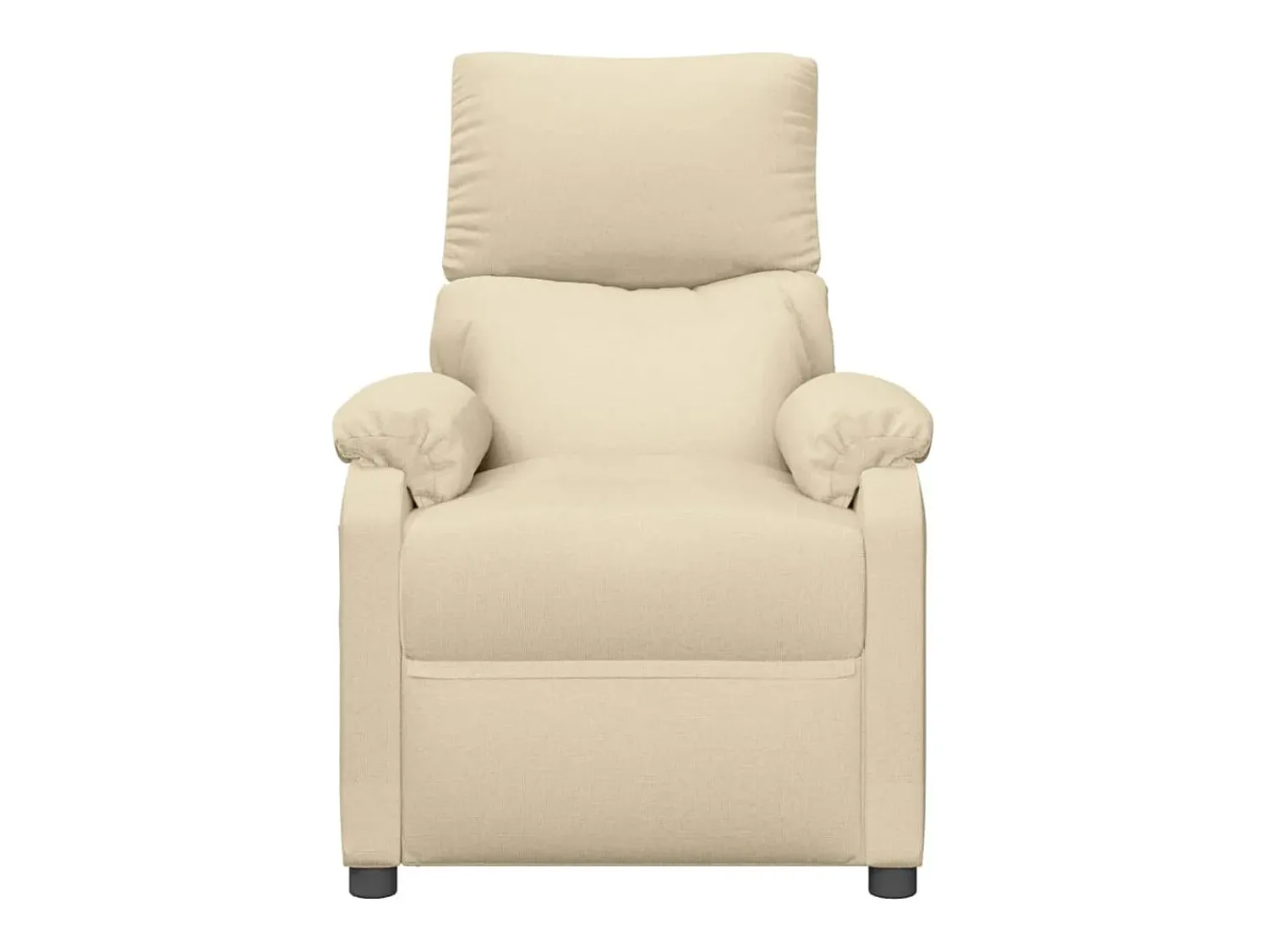 Poltrona|vidaxl Poltrona elevatória de massagens elétrica tecido Creme