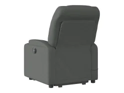 Clearance Poltrona elevatória de massagens tecido cinzento-escuro SHL796155 Cinza antracite