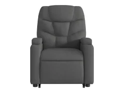 Clearance Poltrona elevatória de massagens tecido cinzento-escuro SHL796155 Cinza antracite
