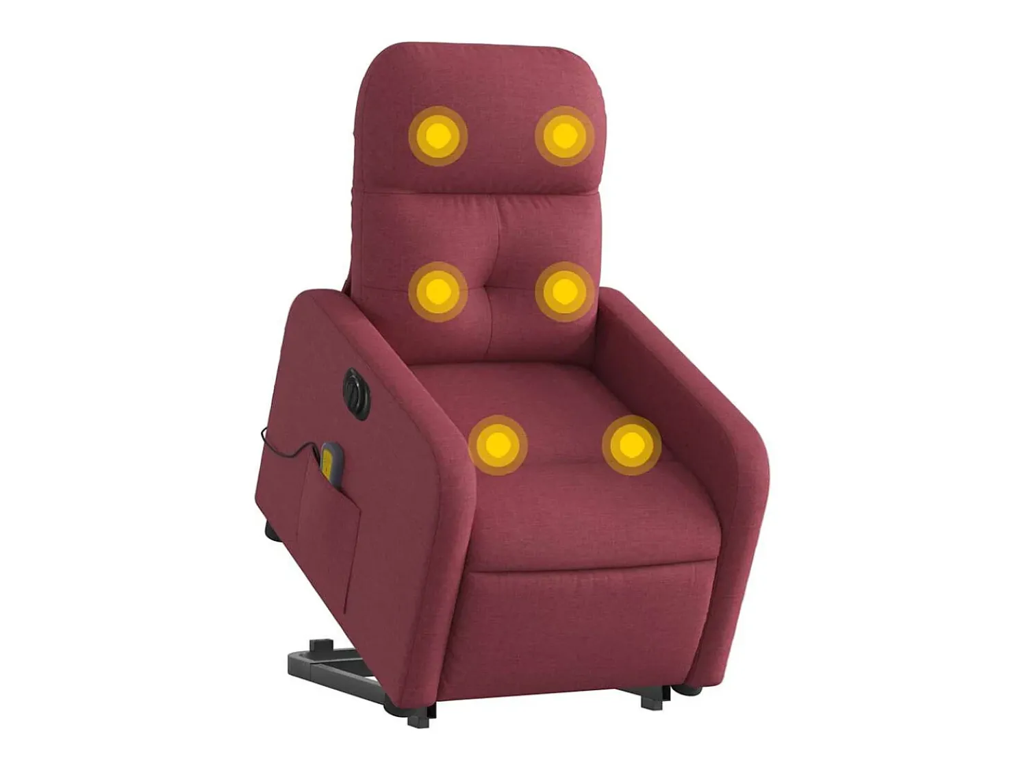 Poltrona| Poltrona elevatória de massagens elétrica tecido tinto SHL734471 Vermelho