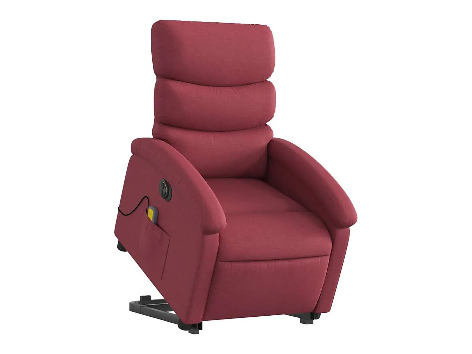 Discount Poltrona elevatória de massagens elétrica tecido tinto SHL159505 Vermelho