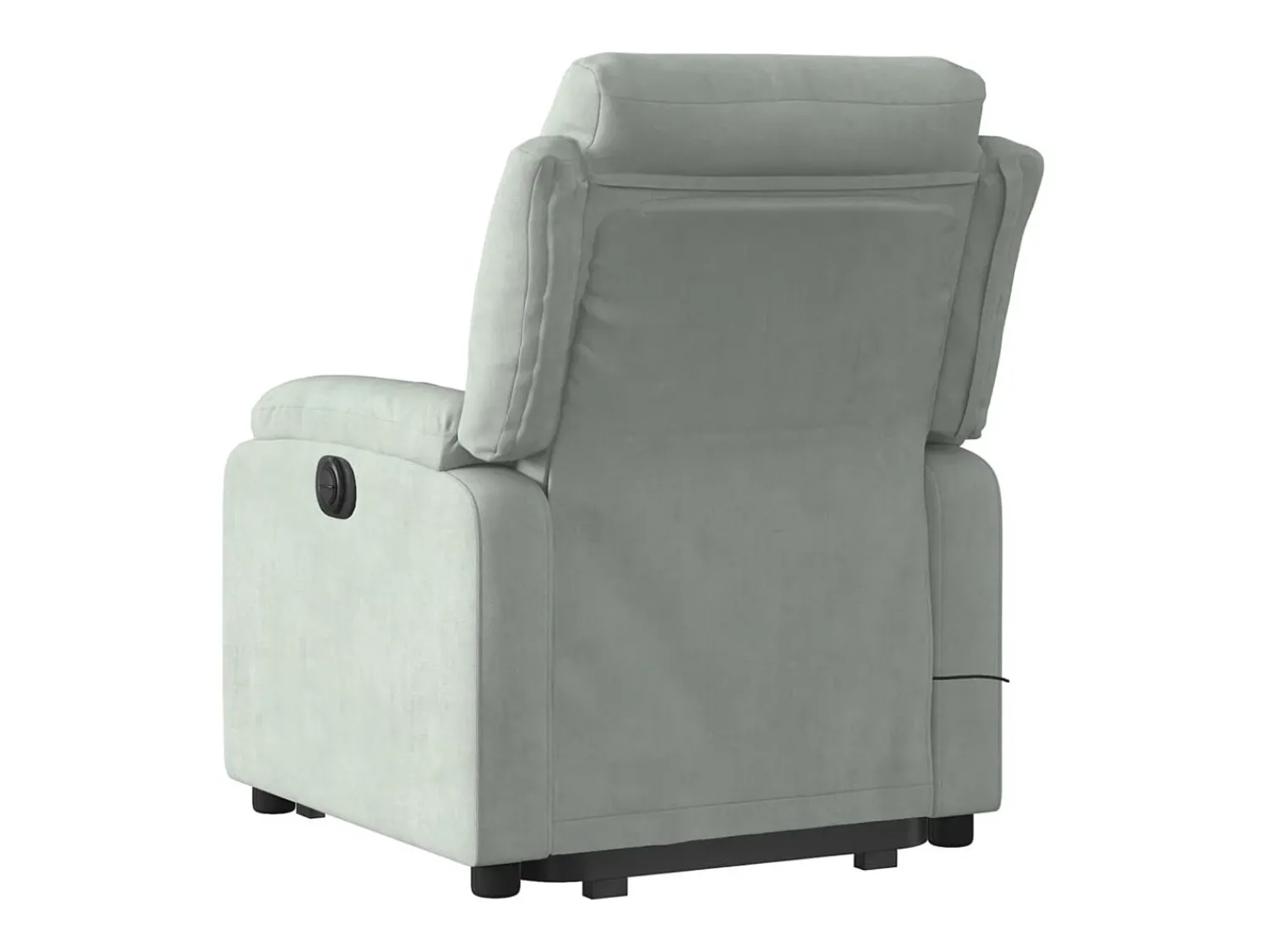 Poltrona| Poltrona elevatória de massagens veludo cinza-claro SHL115287 Cinzento