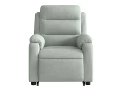 Poltrona| Poltrona elevatória de massagens veludo cinza-claro SHL115287 Cinzento