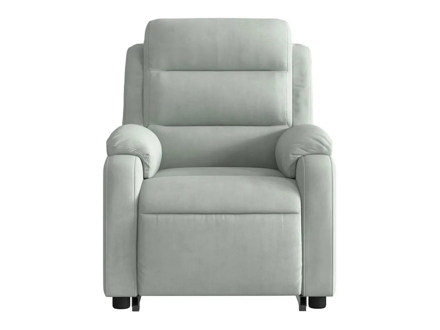 Poltrona| Poltrona elevatória de massagens veludo cinza-claro SHL115287 Cinzento