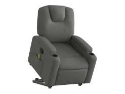 Poltrona| Poltrona elevatória de massagens tecido cinzento-escuro SHL195874 Cinza antracite