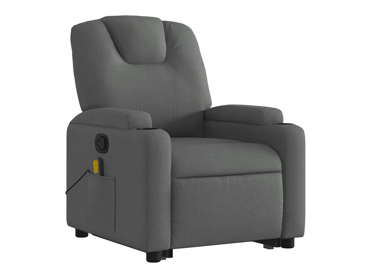 Poltrona| Poltrona elevatória de massagens tecido cinzento-escuro SHL195874 Cinza antracite