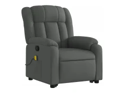 Poltrona| Poltrona elevatória de massagens tecido cinzento-escuro SHL194584 Cinza antracite