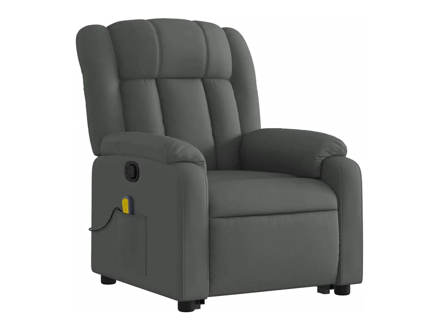 Poltrona| Poltrona elevatória de massagens tecido cinzento-escuro SHL194584 Cinza antracite