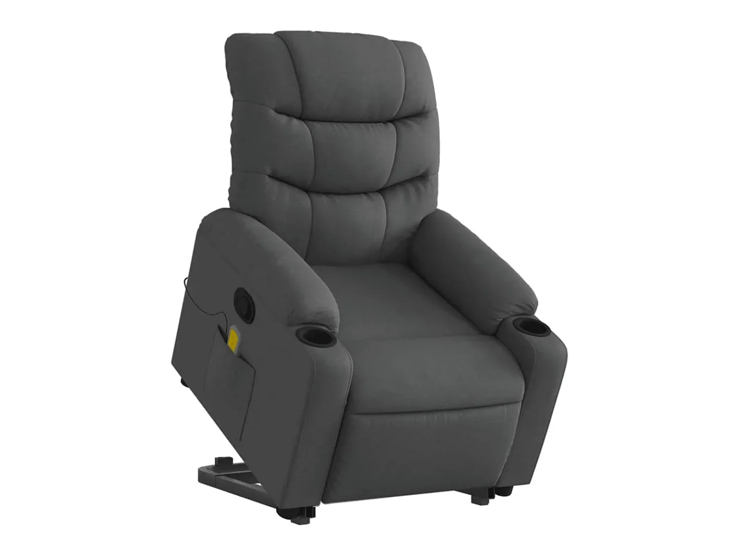 Poltrona elevatória de massagens tecido cinzento-escuro SHL429806^ Poltrona