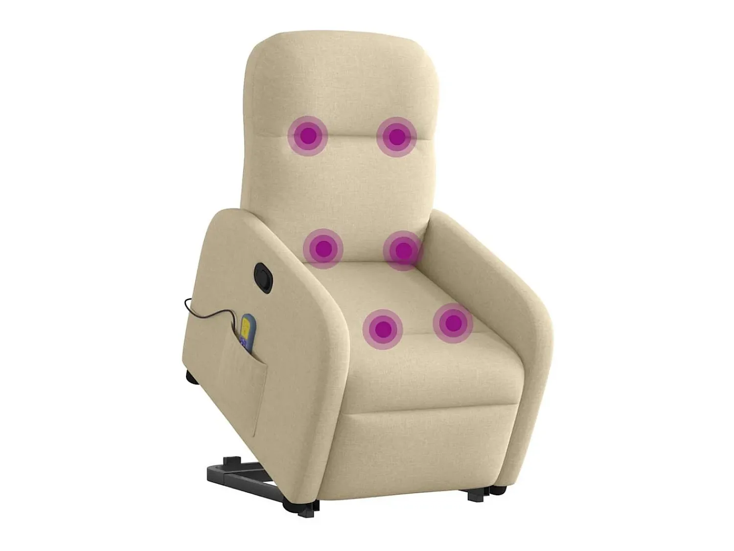 Poltrona* Poltrona elevatória de massagens tecido cor SHL685409 Creme