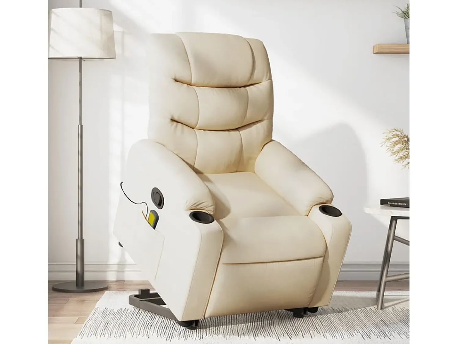 Poltrona| Poltrona elevatória de massagens tecido cor SHL413452 Creme