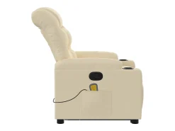 Poltrona| Poltrona elevatória de massagens tecido cor SHL413452 Creme