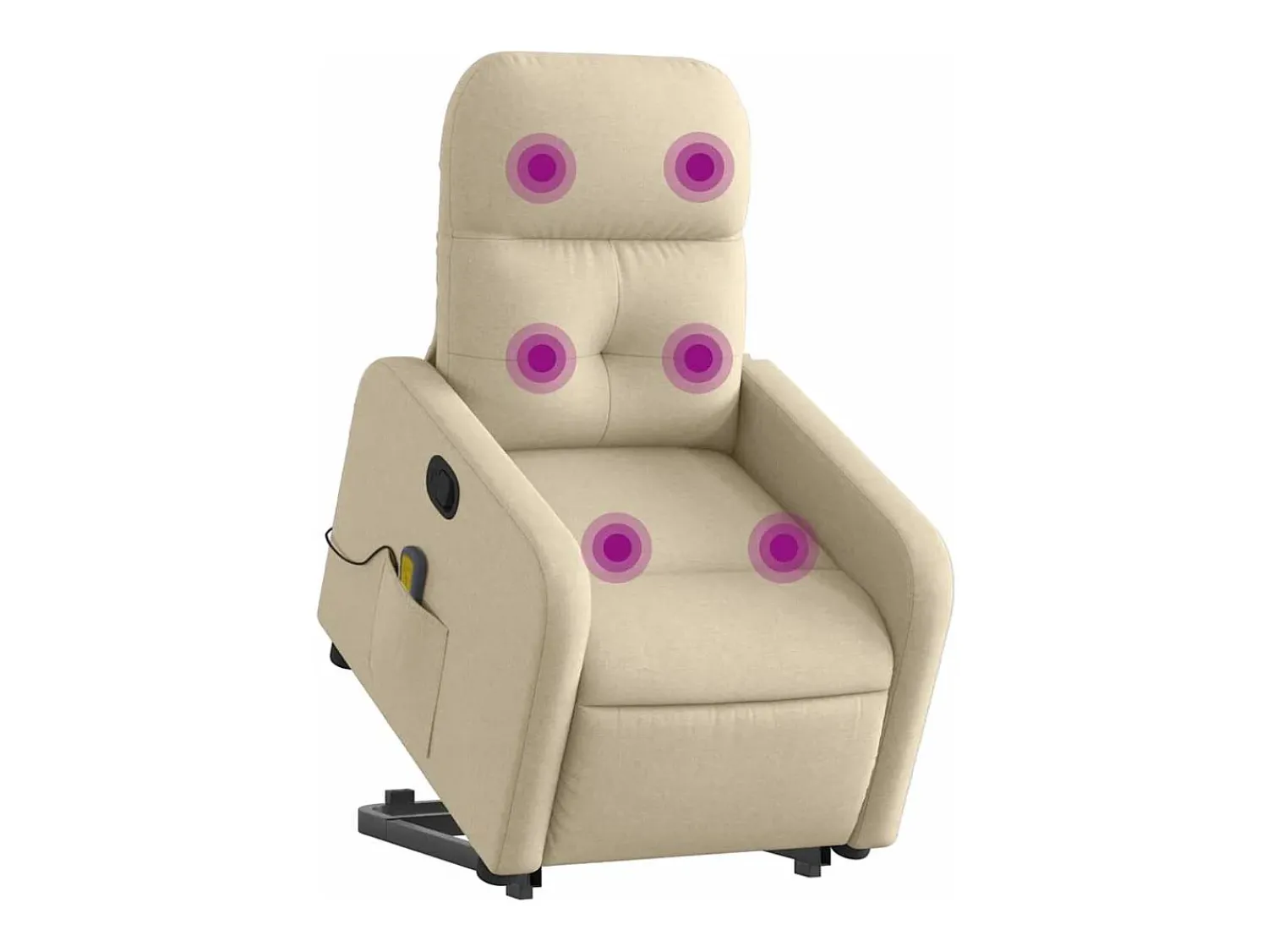 Poltrona* Poltrona elevatória de massagens tecido cor SHL422885 Creme