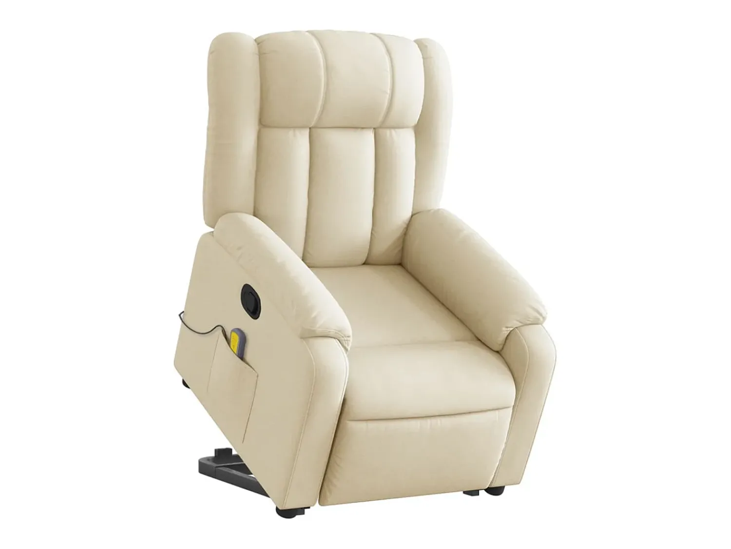 Sale Poltrona elevatória de massagens tecido cor SHL789544 Creme