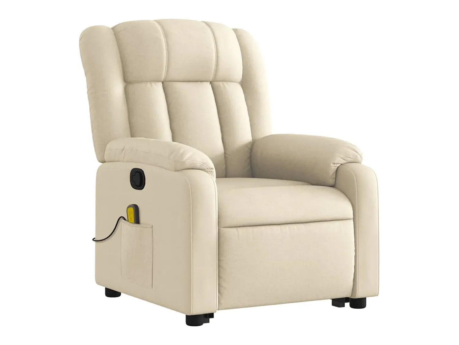 Sale Poltrona elevatória de massagens tecido cor SHL789544 Creme