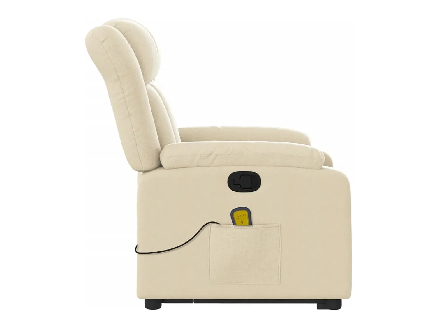 Sale Poltrona elevatória de massagens tecido cor SHL789544 Creme