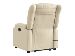 Sale Poltrona elevatória de massagens tecido cor SHL789544 Creme