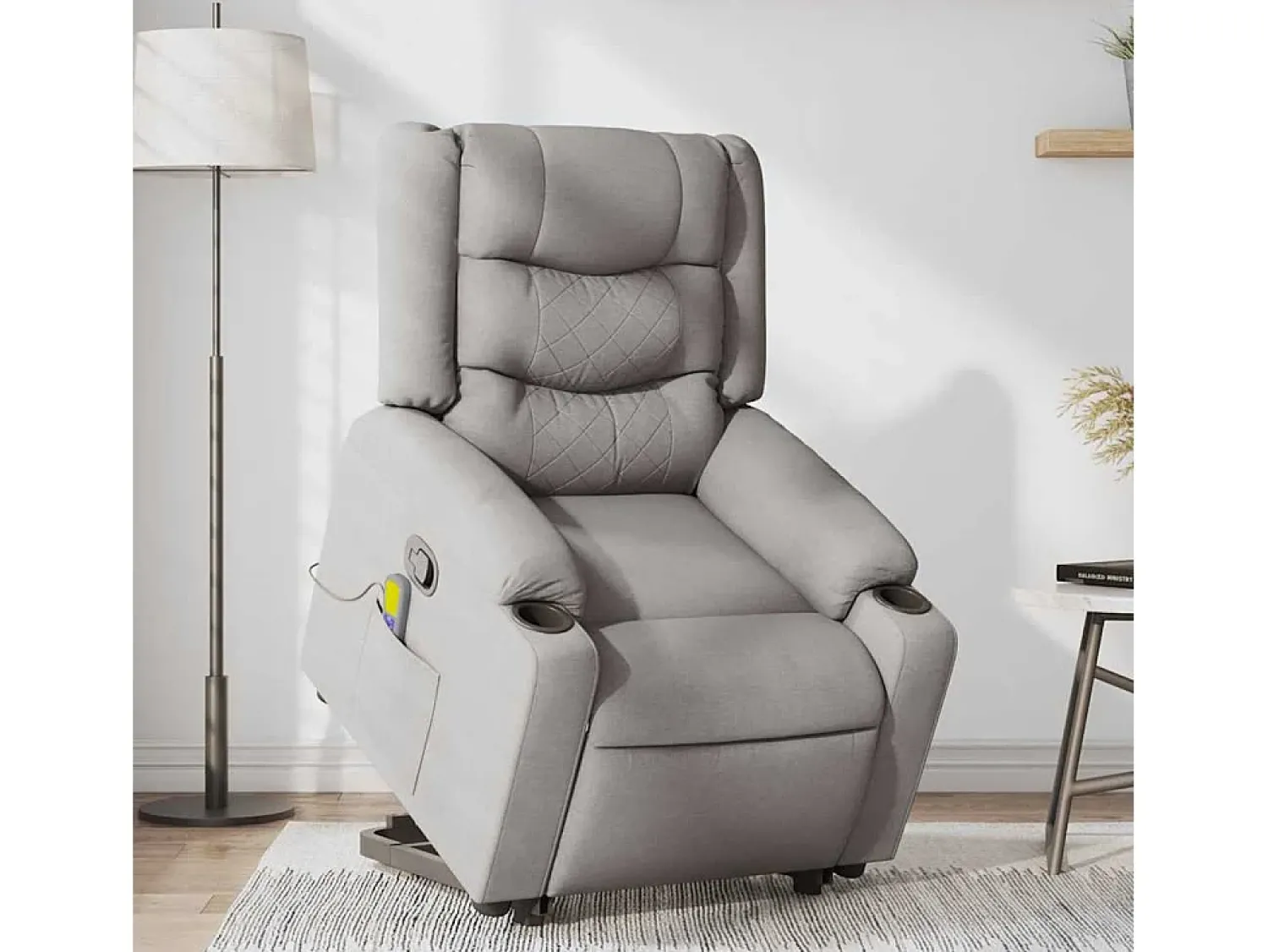 Poltrona* Poltrona elevatória de massagens tecido -nublado SHL287398 Cinzento