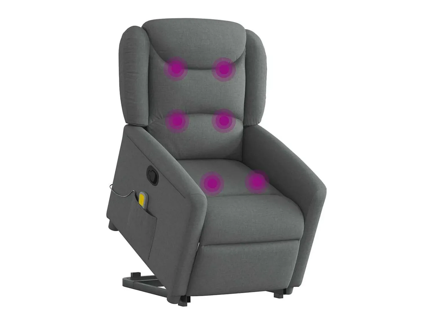 Poltrona* Poltrona elevatória de massagens tecido cinzento-escuro SHL20115 Cinza antracite