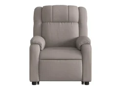 Poltrona elevatória de massagens tecido cinzento-acastanhado SHL722616^ Poltrona